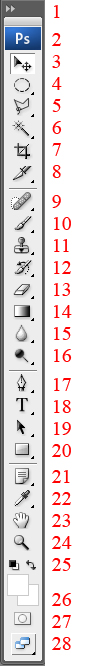 Панель инструментов Adobe Photoshop CS3 Панель инструментов Adobe Photoshop CS3