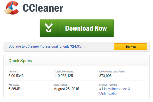 Официальный сайт программы CCleaner Официальный сайт программы CCleaner