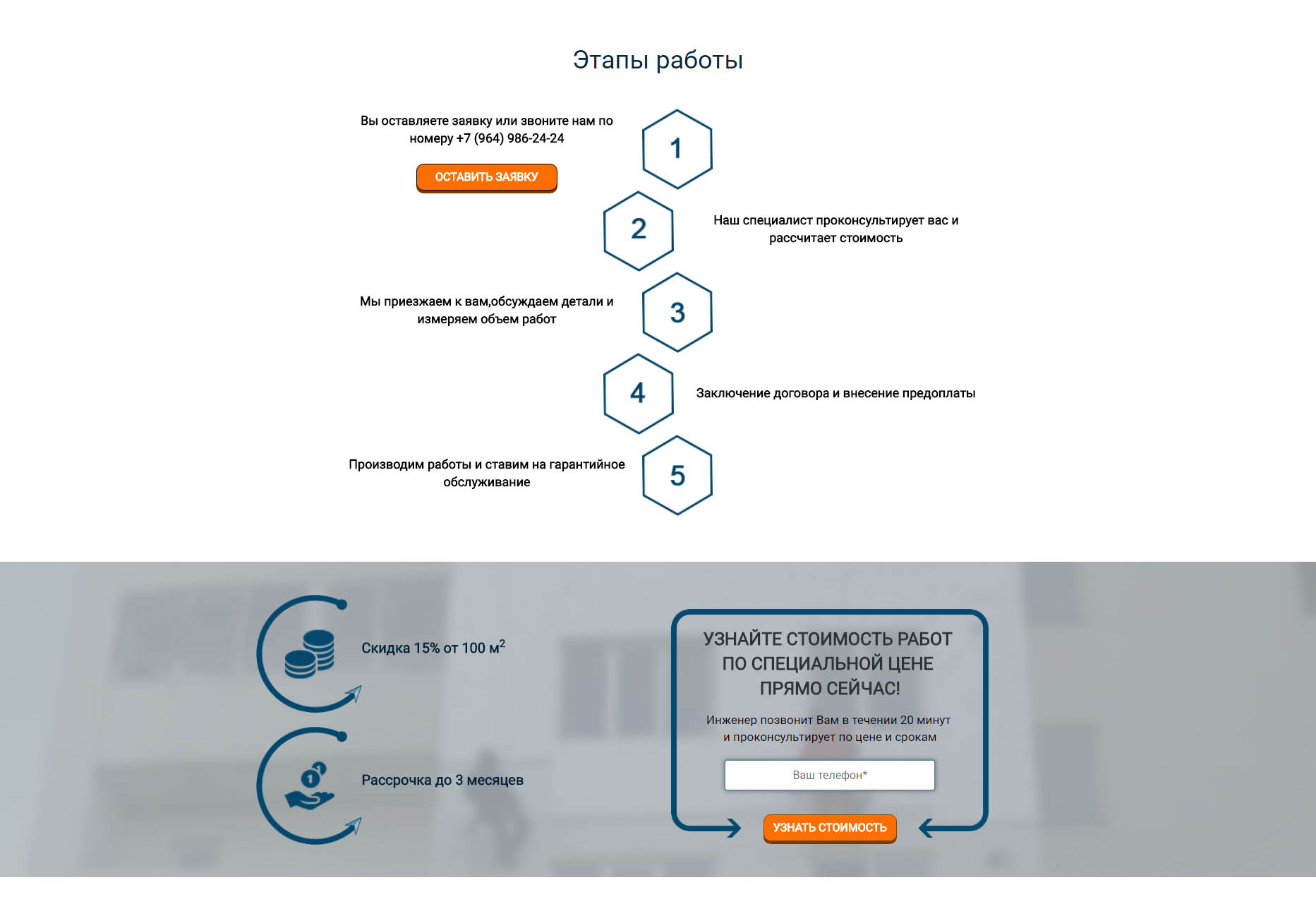 Этапы работы