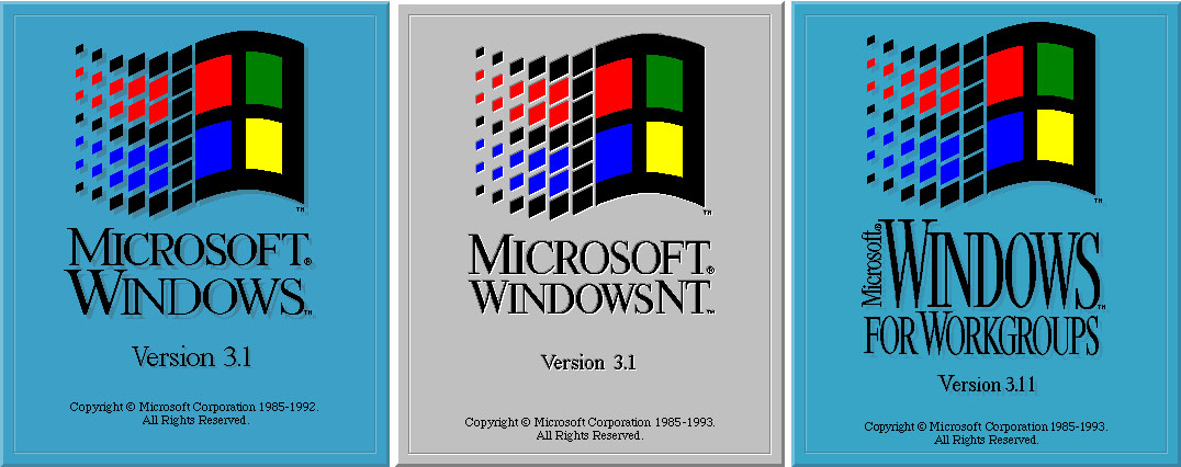 Windows 3.1 загрузочный экран (1992) Windows 3.1 загрузочный экран (1992)