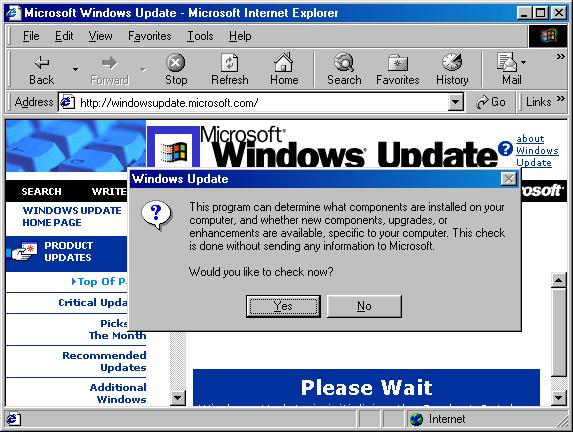 Windows 98 Internet Explorer (1998) Windows 98 Internet Explorer (1998)